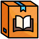 book, box, shopping, logistics, delivery, education