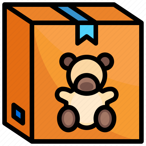 Doll, toy, box, shopping, logistics, delivery icon - Download on Iconfinder