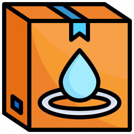 Liquid, water, box, logistics, delivery, shipping icon - Download on Iconfinder