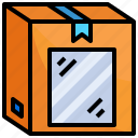 mirror, shopping, box, furniture, household, logistics, delivery