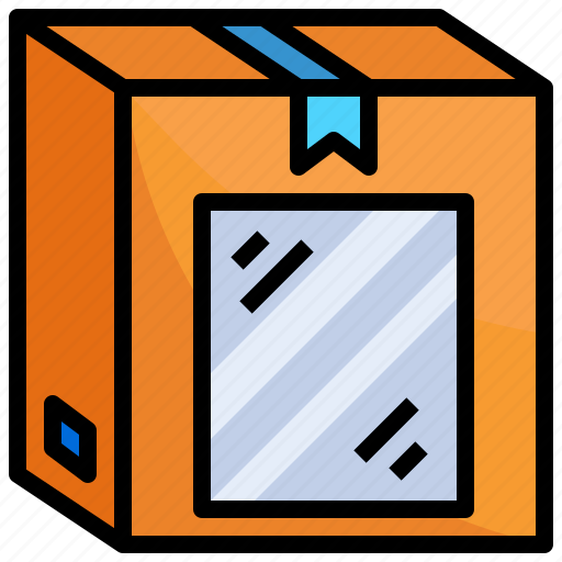 Mirror, shopping, box, furniture, household, logistics, delivery icon - Download on Iconfinder