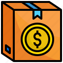 money, coin, box, delivery, dollar