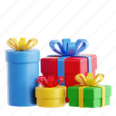 gift, box, gift box, presents, gift wrapping, boxing day, 3d icon, 3d illustration, 3d render 