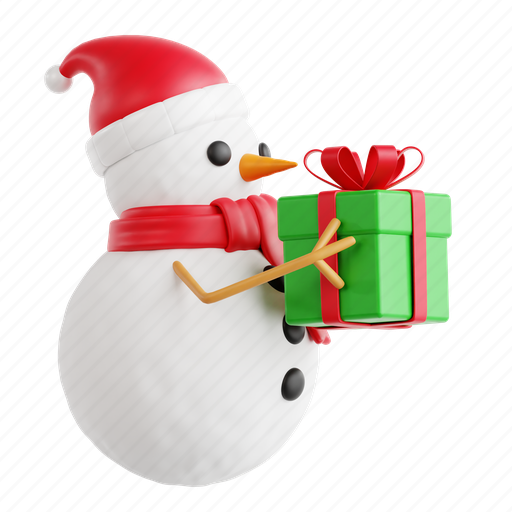 Snowman, winter character, festive decor, boxing day, 3d icon, 3d illustration, 3d render 3D illustration - Download on Iconfinder