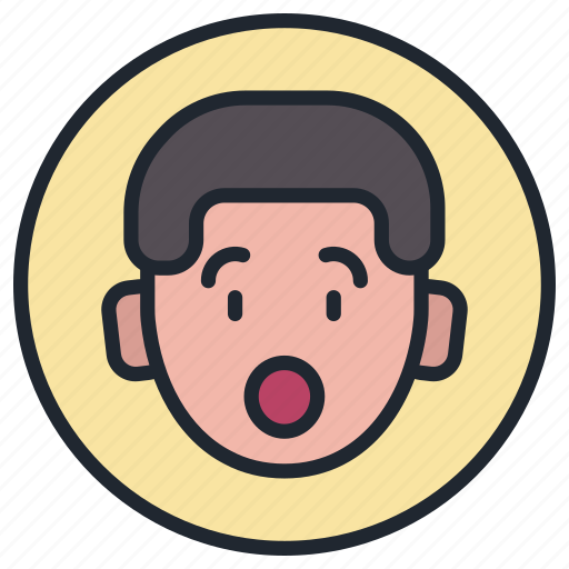 Boy, emoji, smiley, face, emoticon, surprised, surprise icon - Download on Iconfinder