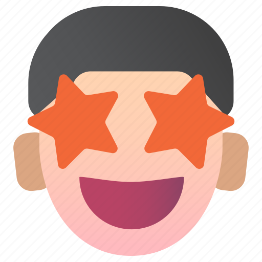 Boy, emoji, smiley, face, emoticon, happy, surprised icon - Download on Iconfinder