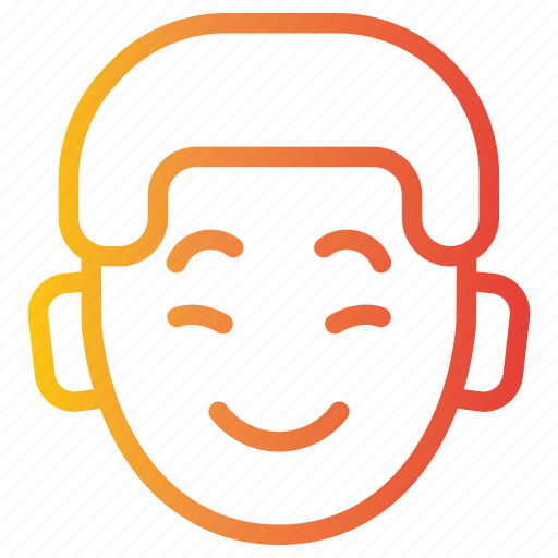 Boy, emoji, shy, face, emoticon, blush, happy icon - Download on Iconfinder