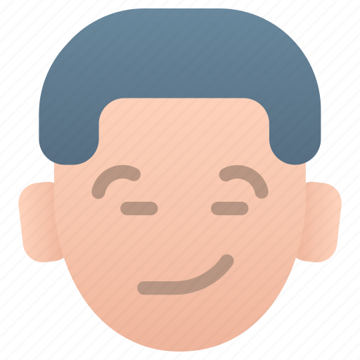 Boy, emoji, smiley, face, emoticon, smirking, smirk icon - Download on Iconfinder