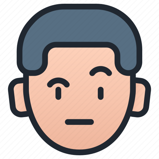 Boy, emoji, face, emoticon, doubt, doubted, doubting icon - Download on Iconfinder