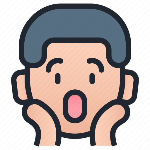 Boy, emoji, wow, face, happy, surprised, amazed icon - Download on Iconfinder