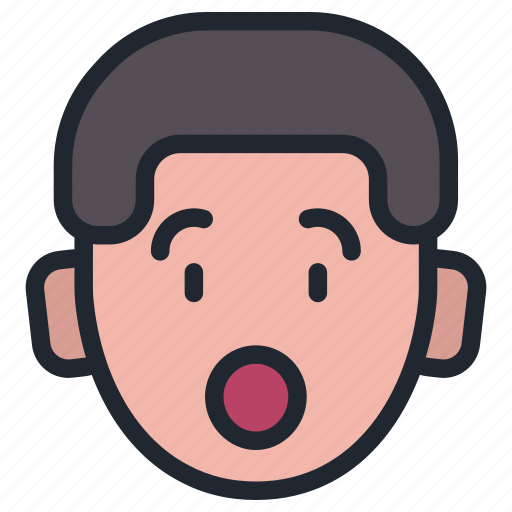 Boy, emoji, smiley, face, emoticon, surprised, surprise icon - Download on Iconfinder