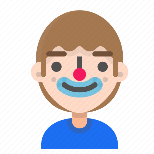 Avatar, clown, emoji, emoticon, face, man, profile icon - Download on Iconfinder