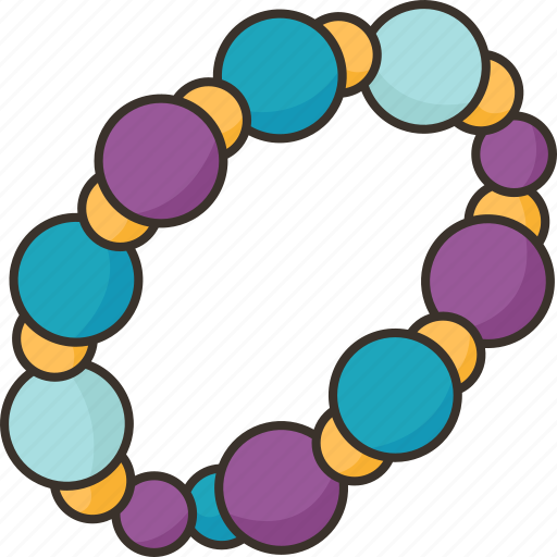 Stretchy, beads, elastic, bracelet, strand icon - Download on Iconfinder
