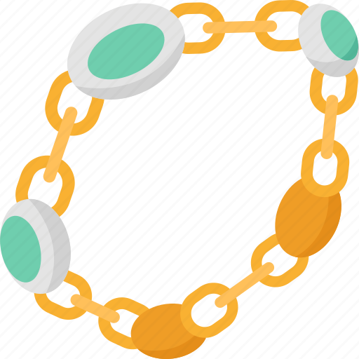 Link, bracelet, chain, gold, fashion icon - Download on Iconfinder