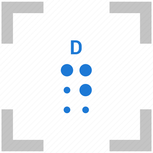 Alphabet, braille, d, letter icon - Download on Iconfinder