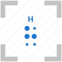 alphabet, braille, h, letter