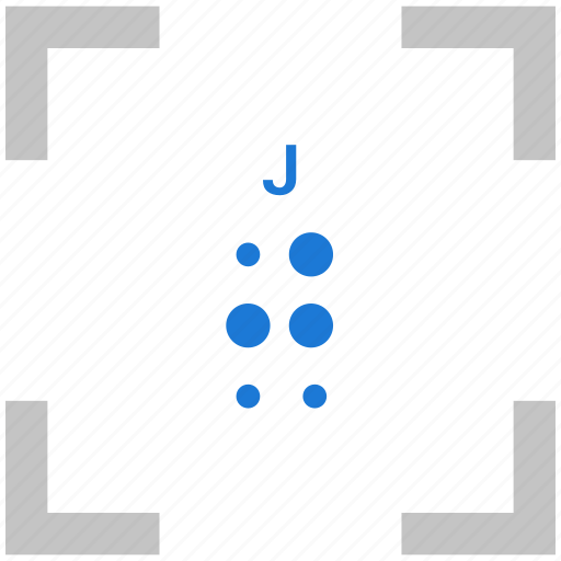 Alphabet, braille, j, letter icon - Download on Iconfinder
