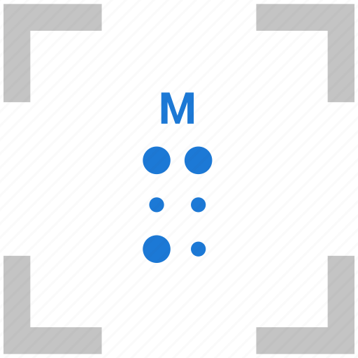 Alphabet, braille, letter, m icon - Download on Iconfinder