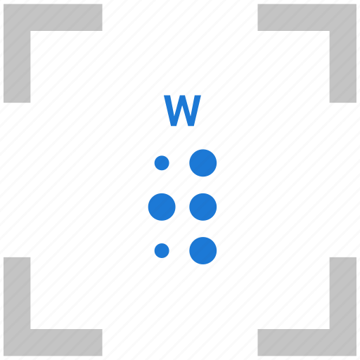 Alphabet, braille, letter, w icon - Download on Iconfinder