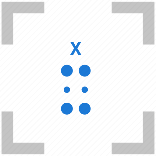 Alphabet, braille, letter, x icon - Download on Iconfinder