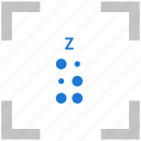 alphabet, braille, letter, z