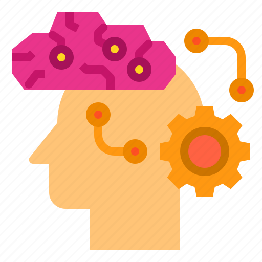 Brain, gear, imagination, inspiration, knowledge, movement, thinking icon - Download on Iconfinder