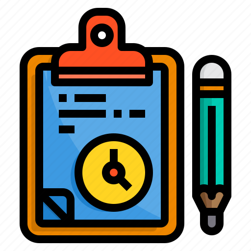 Board, check, clipboard, list, pad, time icon - Download on Iconfinder