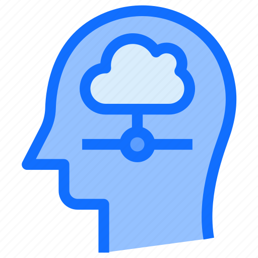 Brain, head, network, connection, cloud, thinking icon - Download on Iconfinder