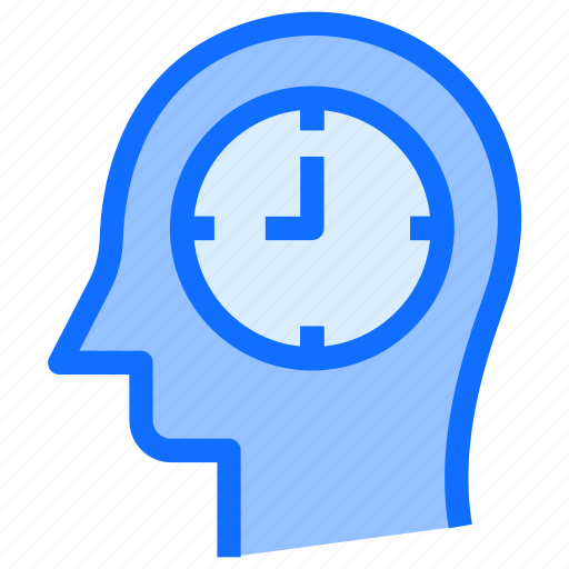 Brain, head, history, time, thinking, clock icon - Download on Iconfinder