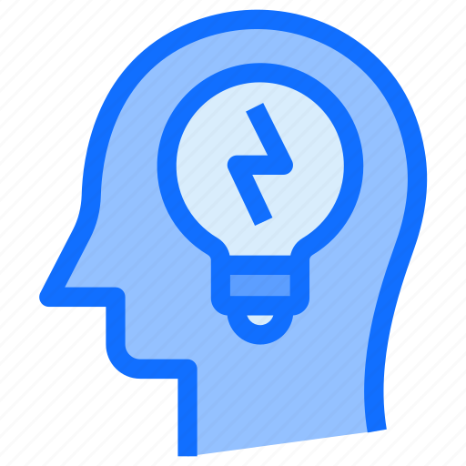 Brain, head, bulb, thinking, light, energy icon - Download on Iconfinder