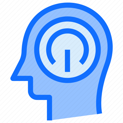 Brain, head, power, switch, thinking, dashboard icon - Download on Iconfinder