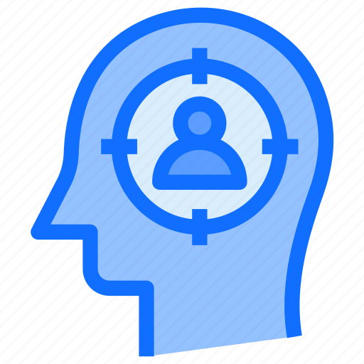 Brain, head, focus, thinking, target, person icon - Download on Iconfinder