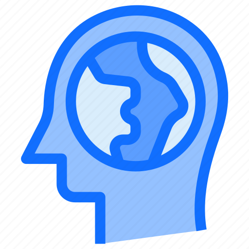 Brain, head, global, internet, thinking, world icon - Download on Iconfinder