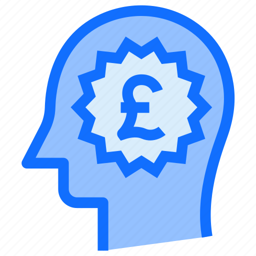 Brain, money, head, pound, discount, thinking icon - Download on Iconfinder