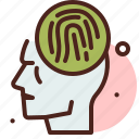 fingerprint, human, idea, mind, thinking