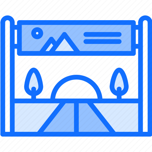 Banner, brand, branding, design, road, typography icon - Download on Iconfinder
