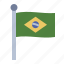 flag, brazil, carnival, brazillian, festive 