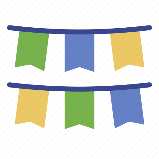 Party, brazil, carnival, brazillian, festive, garland flag icon - Download on Iconfinder