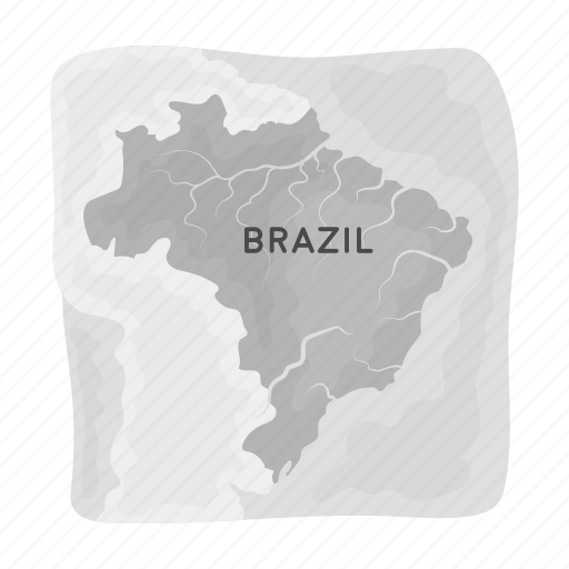 Brazil, country, geography, location, map, territory icon - Download on Iconfinder