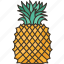 pineapple, fruit, fresh, food, tropical 