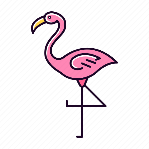 Animal, bird, exotic, flamingo, jungle, pink, tropical icon - Download on Iconfinder