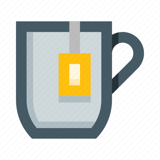 Cup, mug, tea, drink, tea bag, beverage, breakfast icon - Download on Iconfinder