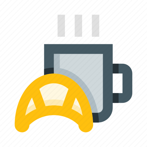 Breakfast, croissant, baking, coffee, tea, food, french cuisine icon - Download on Iconfinder