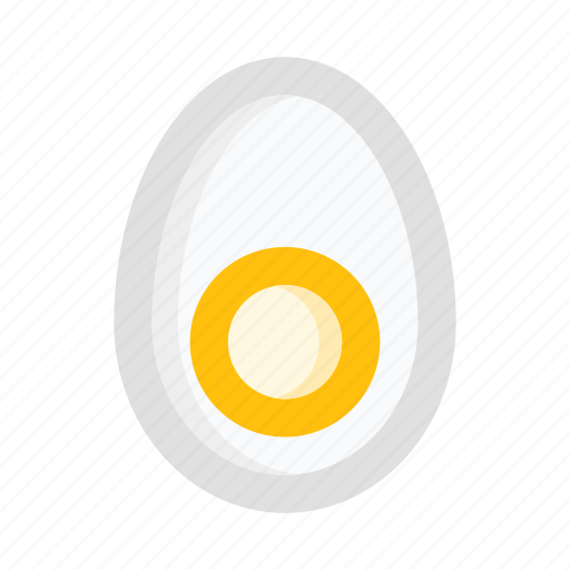 Breakfast, egg, boiled, food, nutrition, slice, gastronomy icon - Download on Iconfinder