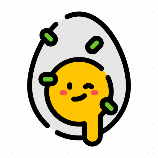 Boiled, egg, breakfast, cute icon - Download on Iconfinder