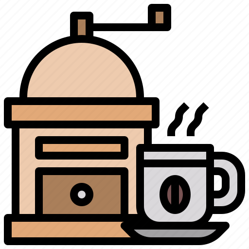Coffee, food, grinder, kitchen, utensil icon - Download on Iconfinder