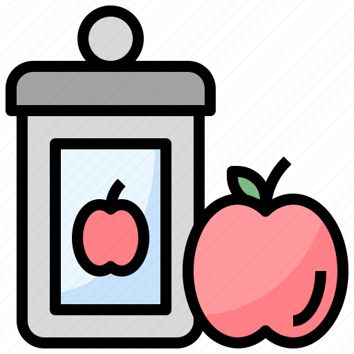 Apple, breakfast, jam, jar icon - Download on Iconfinder