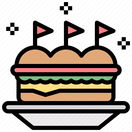 Bread, fast, food, junk, sandwich icon - Download on Iconfinder