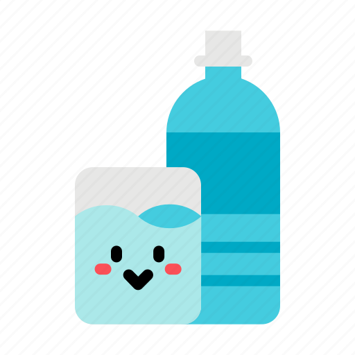 Water, glass, bottle, cute icon - Download on Iconfinder