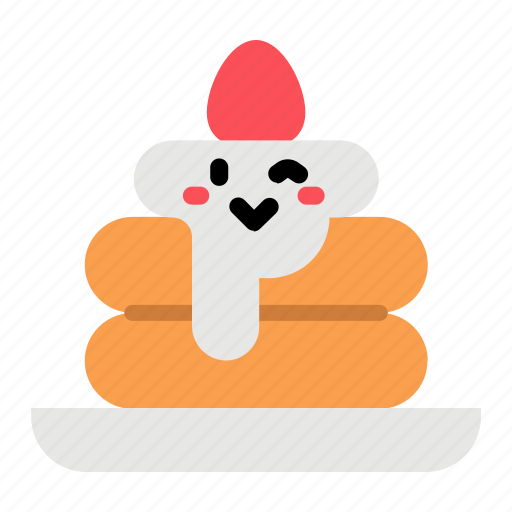 Cream, pancake, breakfast, cute icon - Download on Iconfinder